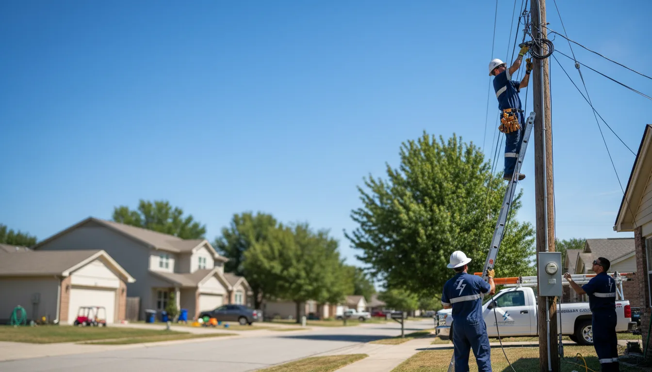 Residential electrician providing installation services in Floris, IA